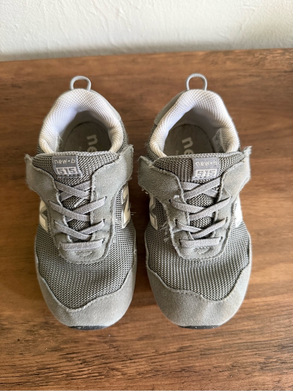 New Balance Kids Gray Hook-and-Loop Sneakers